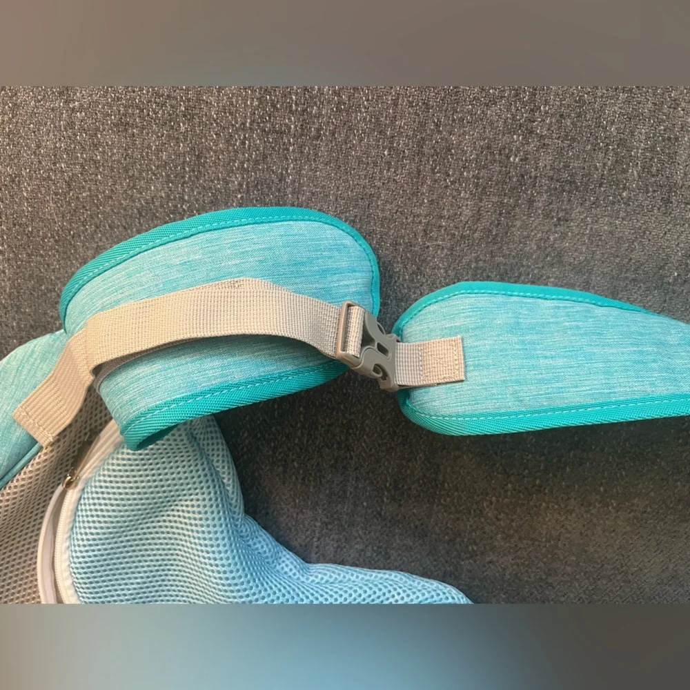 Sling style pet carrier 11.02 x 8.27 x 2.99 in Teal blue